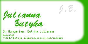 julianna butyka business card